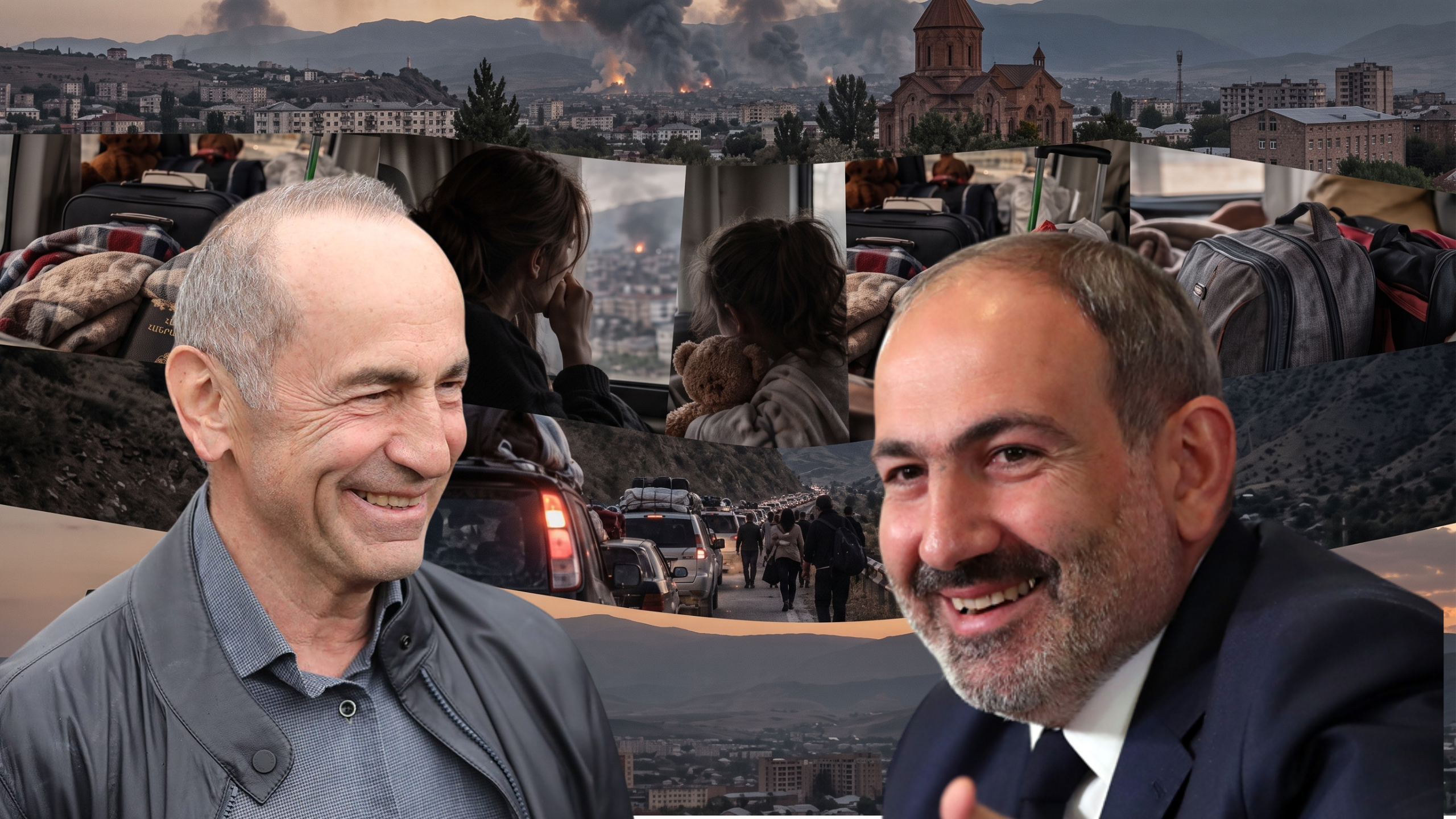 Where was Robert Kocharyan during the depopulation of Artsakh?